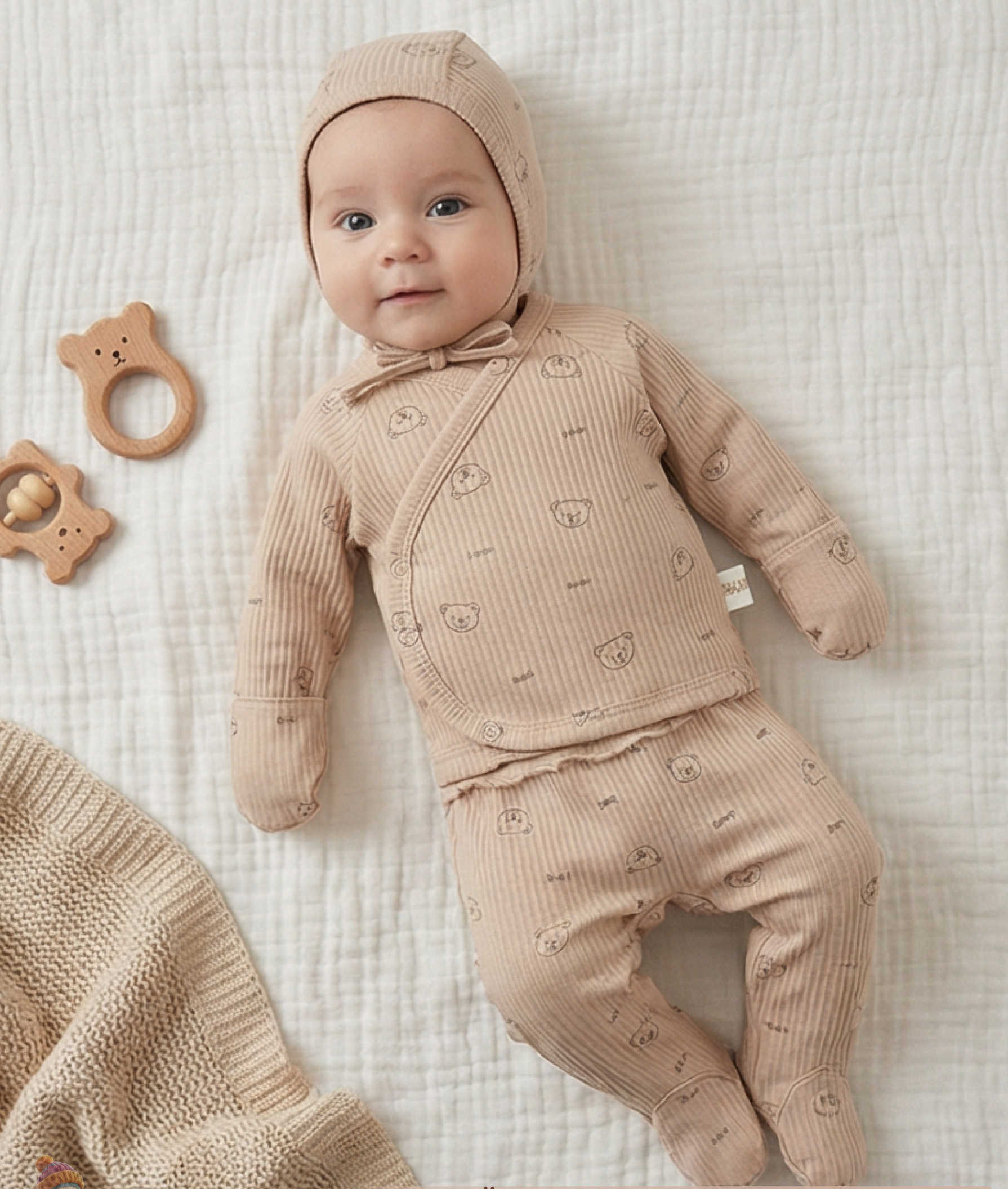 Малыш в комплекте LUTRIK PREMIUM Шоколадный мишка